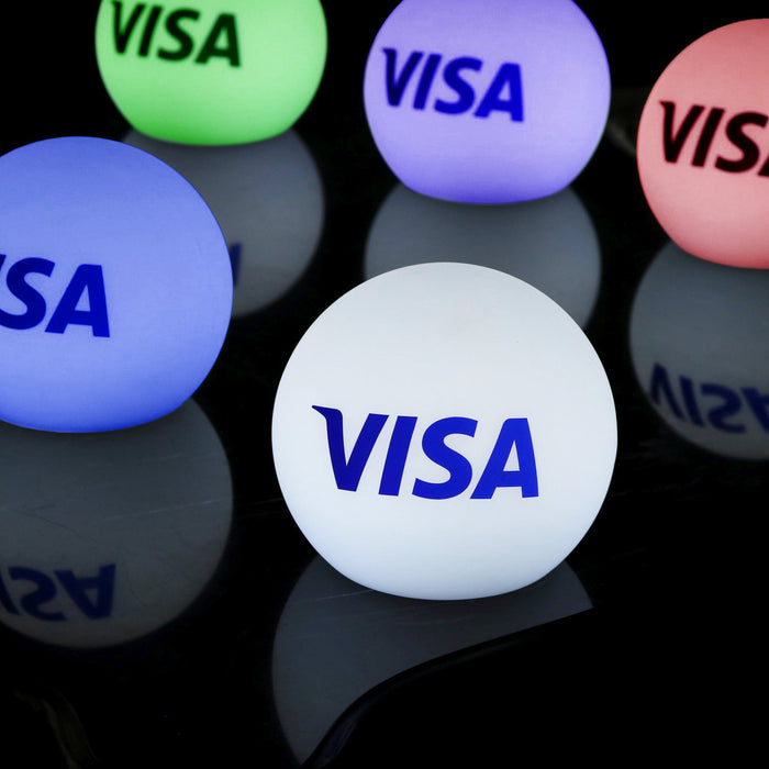 Centre de Table Estampillé Personnalisable, Caisson Lumineux LED Rond Sans Cadre avec Logo pour Salon, Événement Entreprise, Cérémonie de Prix