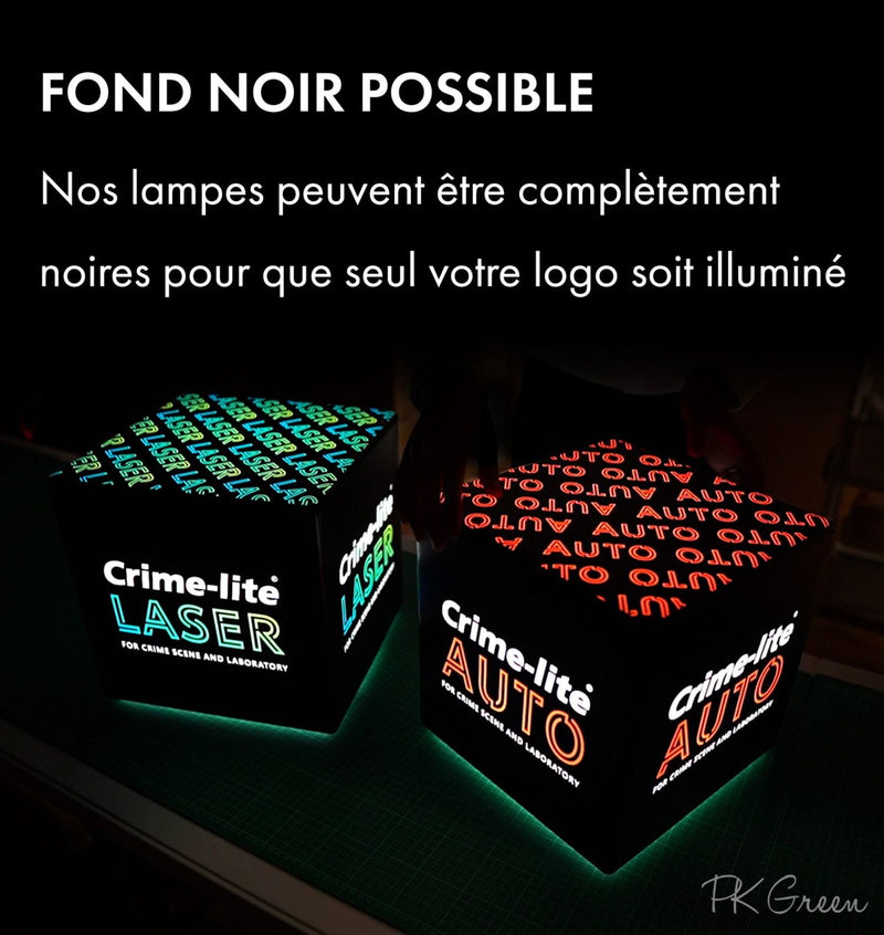 Affichage promotionel rétroéclairé LED Lampe de table  personnalisée avec logo illuminé Publicité