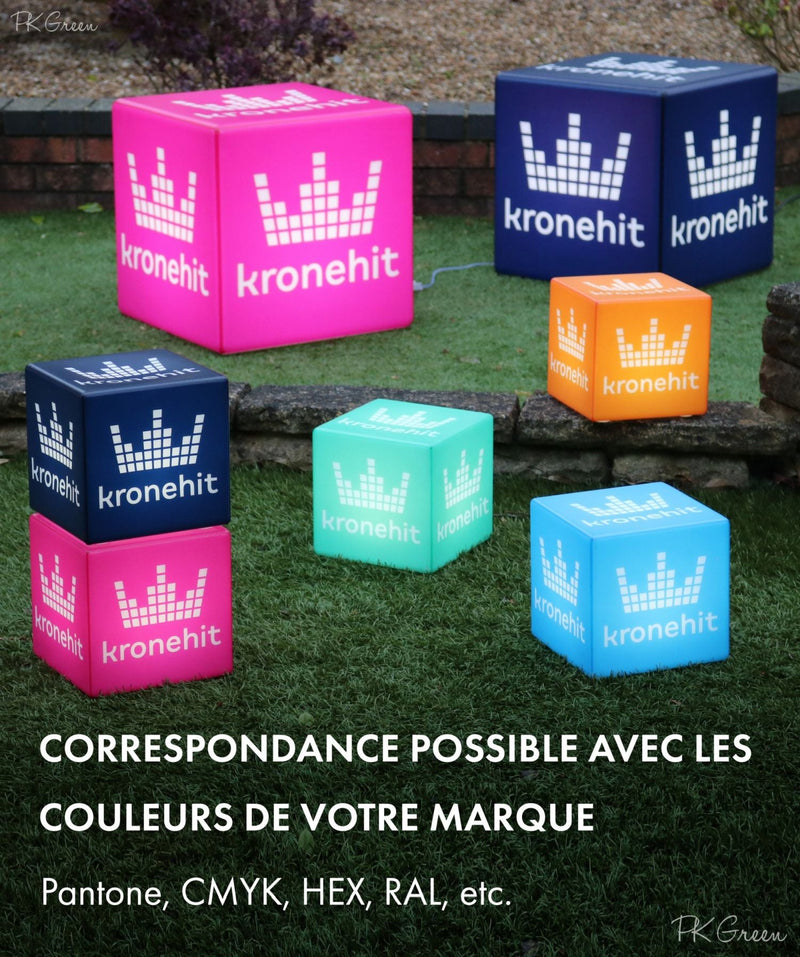 Lumière de table individualisée changement de couleurs RGB sans fil Boule Sphère Publicité lumineuse