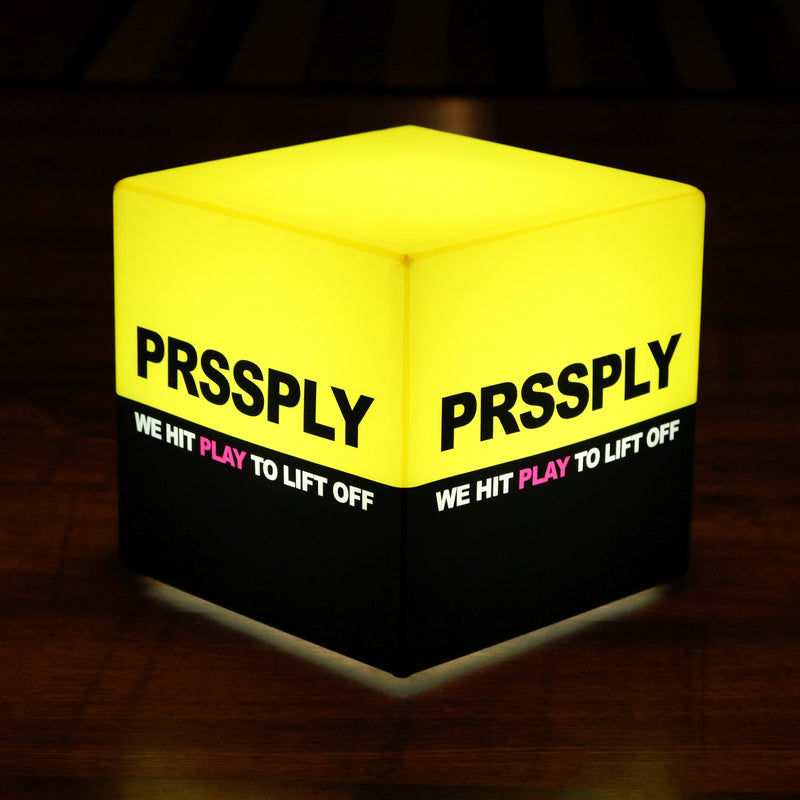 Enseigne Lumineuse Personnalisable Marque Logo Marque, Cube Lumineux LED Centre de Table Événement Entreprise pour Salon, Soirée de Lancement