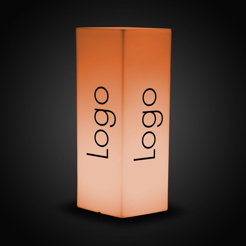 Enseigne Lumineuse LED Estampillée, Lampe Pilier Colonne Personnalisable, Grand Affichage Lumineux pour Exposition, Stand de Salon, Événement