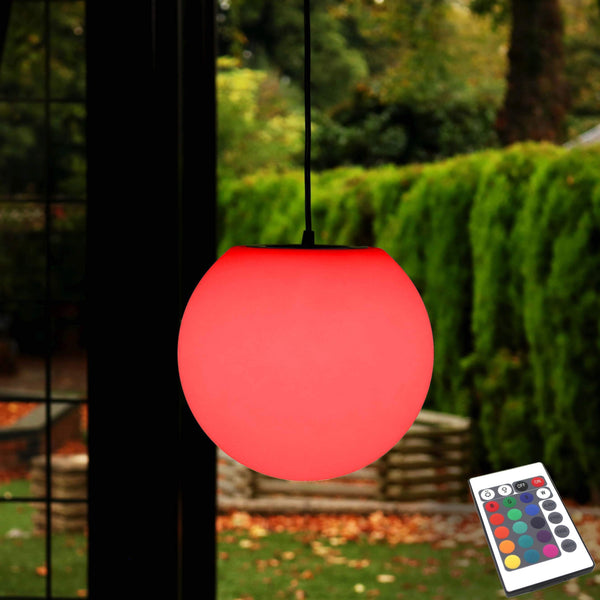 Lampe Suspension LED Multicolore avec Télécommande, Luminaire 15cm