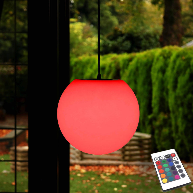Lampe Suspension LED Multicolore avec Télécommande, Luminaire 15cm