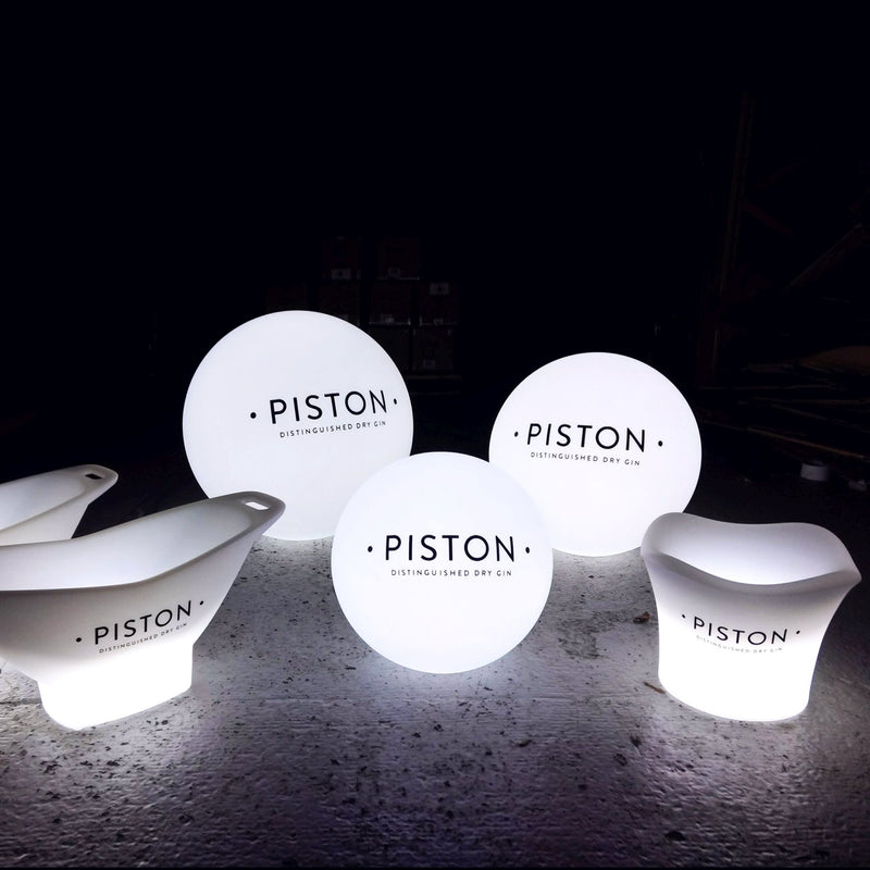 Centre de Table Estampillé Personnalisable, Caisson Lumineux LED Rond Sans Cadre avec Logo pour Salon, Événement Entreprise, Cérémonie de Prix