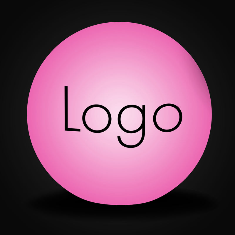 Lampe LED Ronde Personnalisable, Lampe Boule Globe de Surface Estampillée, Décoration Illuminée de Surface Éclairée pour Conférence, Événement