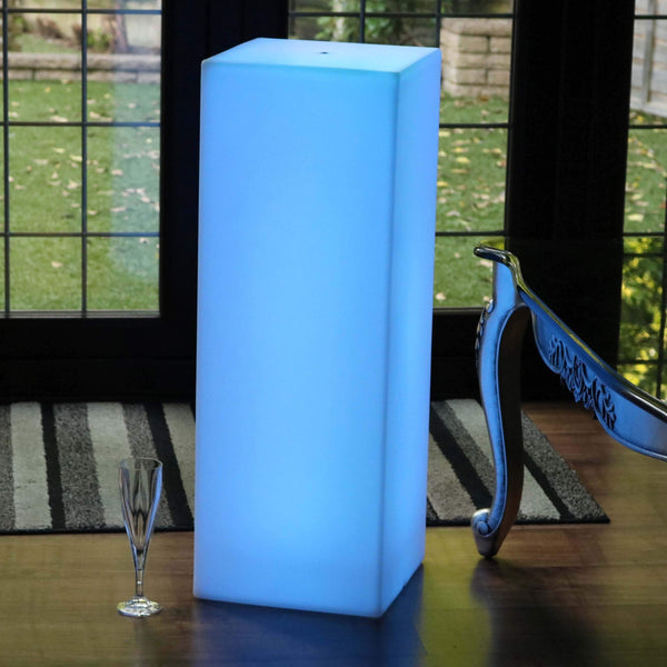 Lampadaire LED Salon Rechargeable avec Télécommande, Multicolore, 80cm