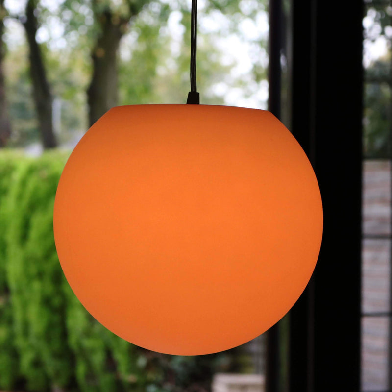 Luminaire Suspension LED, Sphère 30cm, Lampe Plafond Multicolore RGB