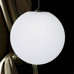 60 cm Grande Lampe Suspendue, Sphère LED Pendante, Luminaire Plafond E27 Blanc