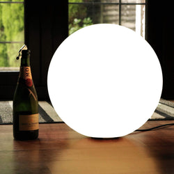 Lampadaire LED sur Pied, Lampe Sol Sphère, 40cm, Ampoule E27 Installée