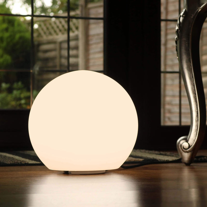Lampe de Chevet E27, Intensité Variable, Sphère LED 20cm, Blanc