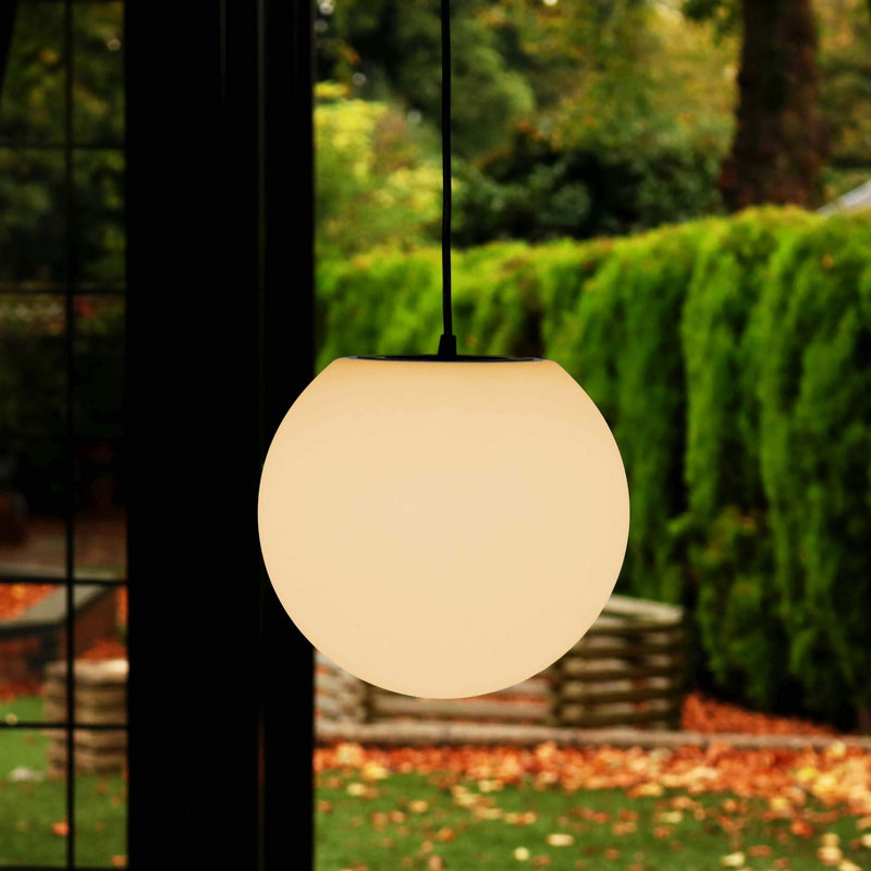 Lampe boule lumineuse jardin Led diamètre 25cm