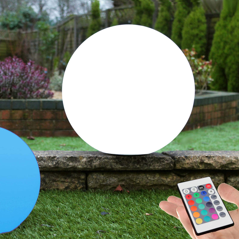 60cm Lampe Boule Flottante Piscine Géante, Sphère LED RGB Multicolore Étanche Jardin