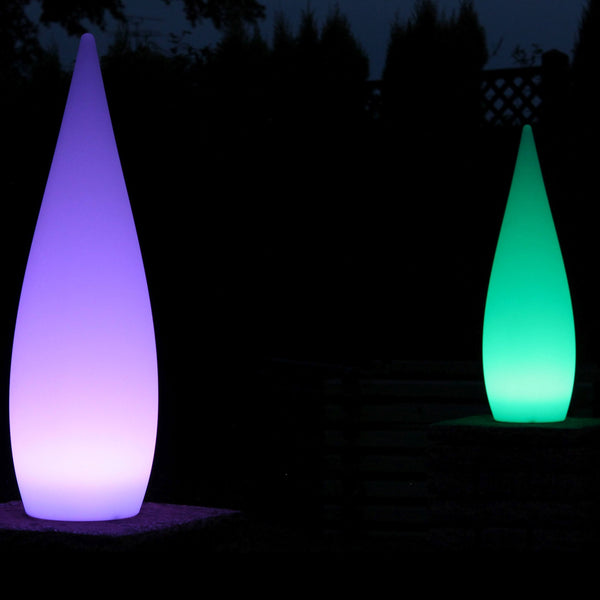 Lampe Sol Design Extérieur Jardin, Lampadaire LED Multicolore sans Fil