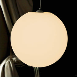 Lampe LED de Plafond, Luminaire Rond à Suspendre 50 cm, Sphère E27 Blanc Chaud