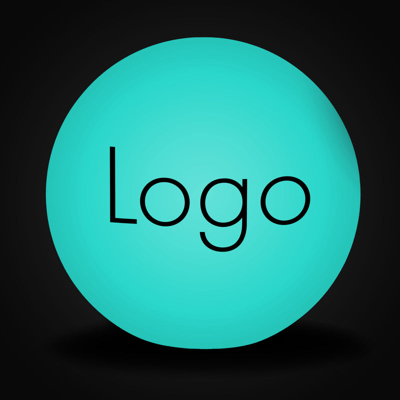 Lampe LED Ronde Personnalisable, Lampe Boule Globe de Surface Estampillée, Décoration Illuminée de Surface Éclairée pour Conférence, Événement