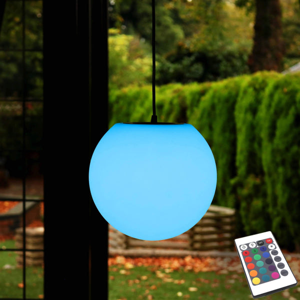 Lampe Suspension LED Extérieur Jardin, Rechargeable, Multicolore, 20cm