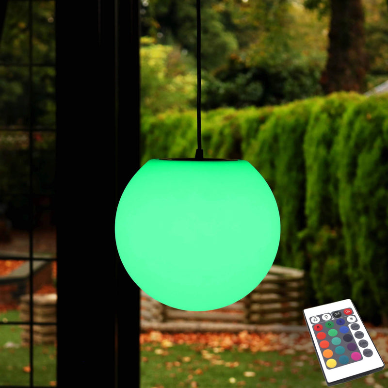 Luminaire Suspension Extérieur Jardin, Rechargeable, Multicolore, 25cm
