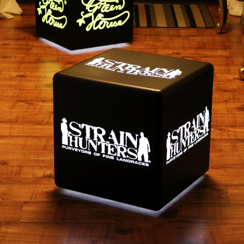 Enseigne Lumineuse Personnalisable Marque Logo Marque, Cube Lumineux LED Centre de Table Événement Entreprise pour Salon, Soirée de Lancement