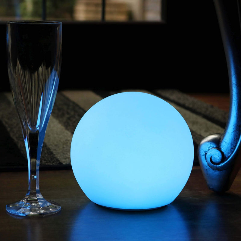 Lampe de Chevet Nuit, Sphère Lumineuse LED Multicolore sans Fil, 15cm