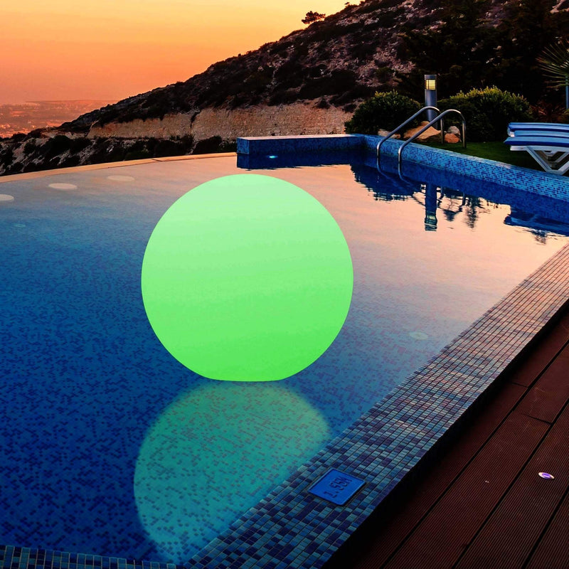 Boule Lumineuse LED Flottante, Lampe Etanche Extérieure Jardin, 40cm
