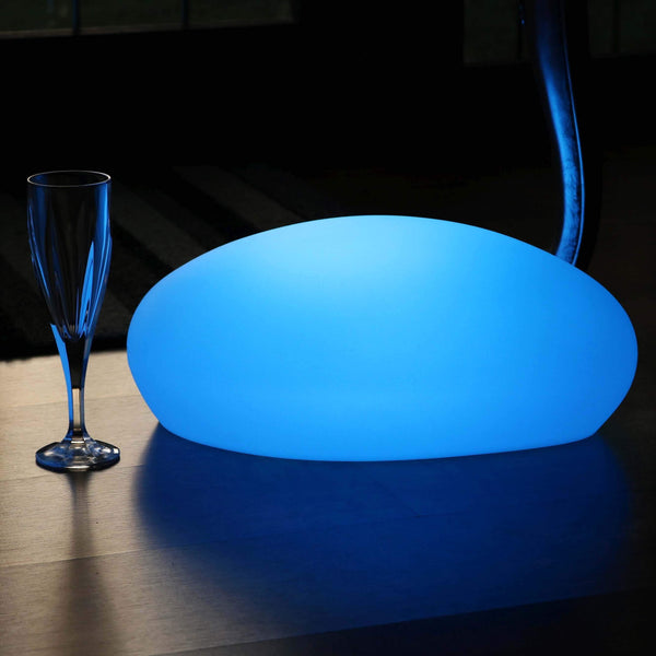 Lumière de Table Designer LED sans Fil, Lampe d'Ambiance Multicolore, Galet