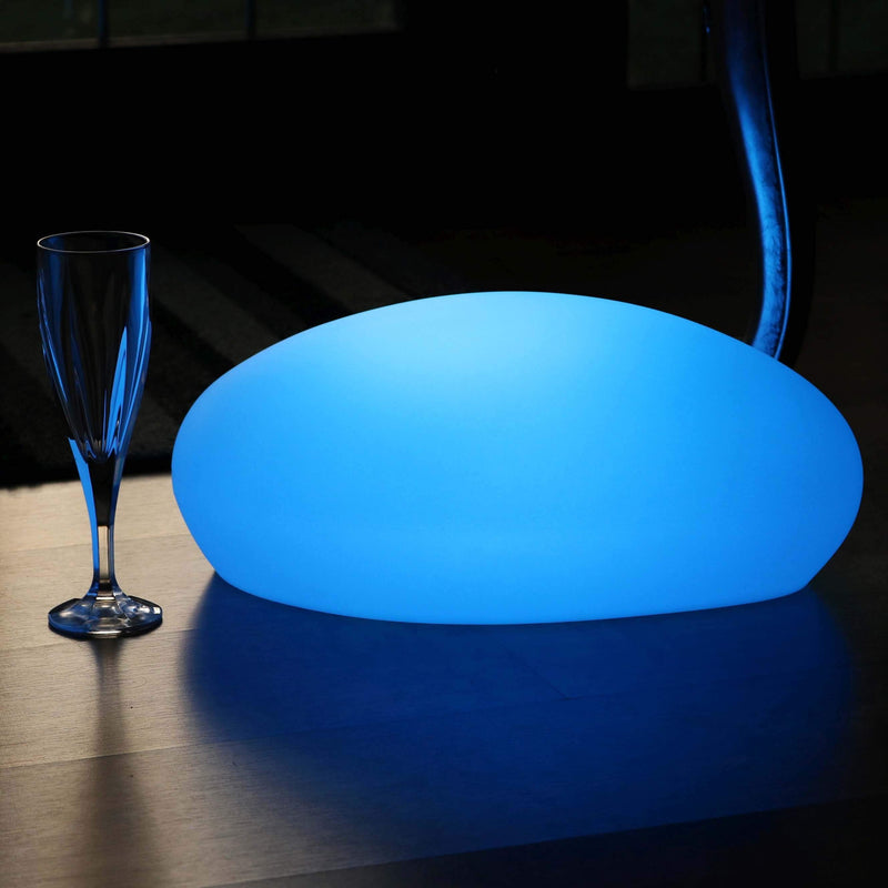 Lumière de Table Designer LED sans Fil, Lampe d'Ambiance Multicolore, Galet
