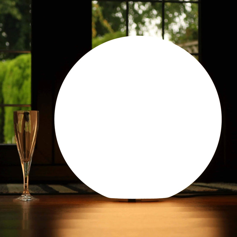 Lampadaire LED sur Pied, Lampe Sol Sphère, 40cm, Ampoule E27 Installée
