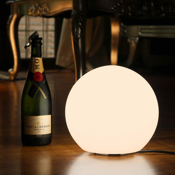 Lampe de Chevet Moderne Chambre, Sphère 25cm, LED E27 Blanc Chaud