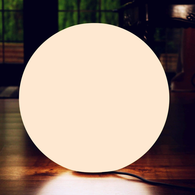 Grande Lumière LED Réglable, Lampe de Sol E27, Boule Lumineuse 50 cm Blanc Chaud