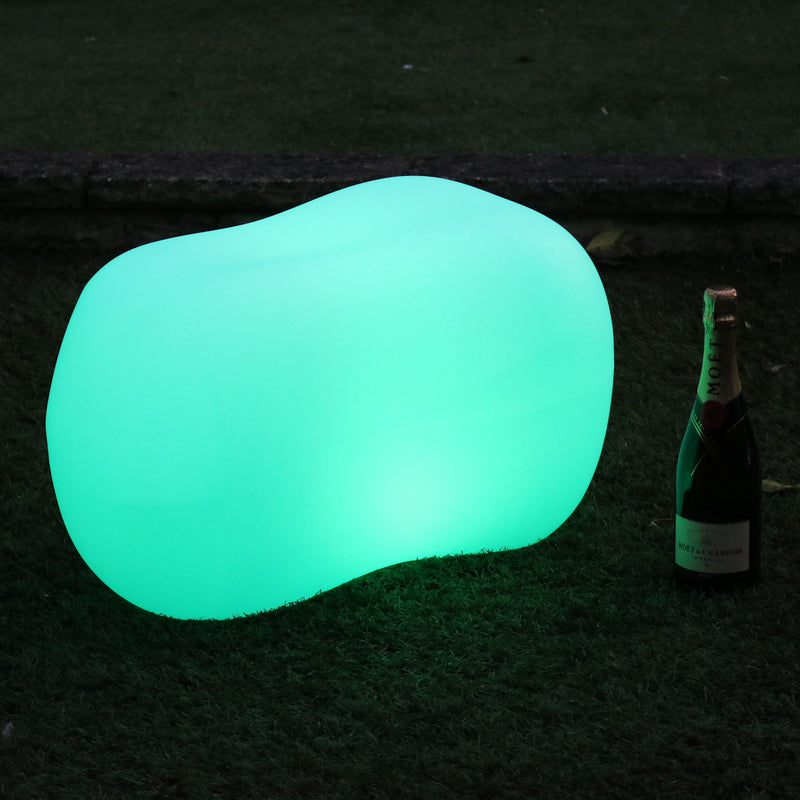 Luminaire LED jardin pierre galet éclairage de table patio extérieur décoratif multicolore sans fil