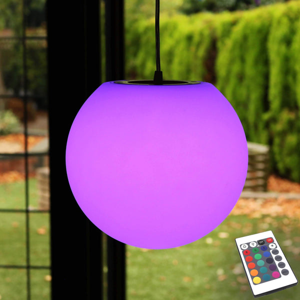 Lampe Suspension Rechargeable Extérieur Jardin avec Télécommande, 30cm