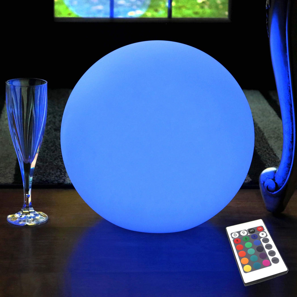 25cm Lampe Multicolore avec Télécommande - Sphère Lumineuse LED RGB,  Lumière de Table Chevet Design Moderne de PK Green - Cdiscount Maison
