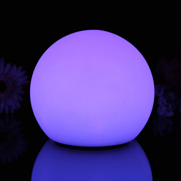 Lampe de Chevet Ronde sans Fil, Lumière Ambiance LED Multicolore, 20cm