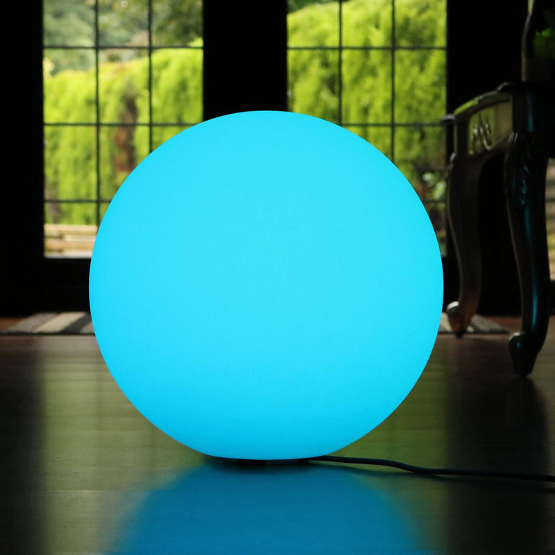 Lampe de Sol Multicolore, Lampadaire Pied RGB sur Secteur, Grande Sphère LED 60cm