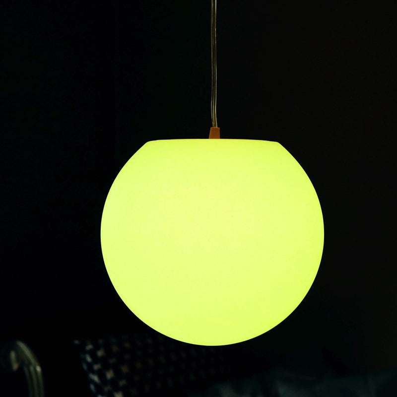 Luminaire Suspension LED, Sphère 30cm, Lampe Plafond Multicolore RGB