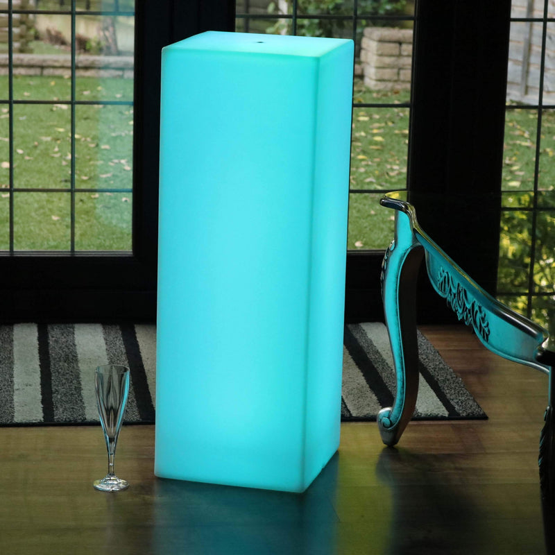 Lampadaire LED Salon Rechargeable avec Télécommande, Multicolore, 80cm