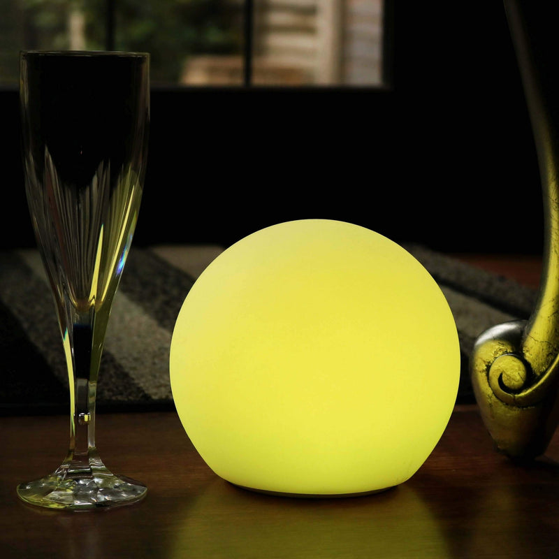 Lampe de Chevet Nuit, Sphère Lumineuse LED Multicolore sans Fil, 15cm
