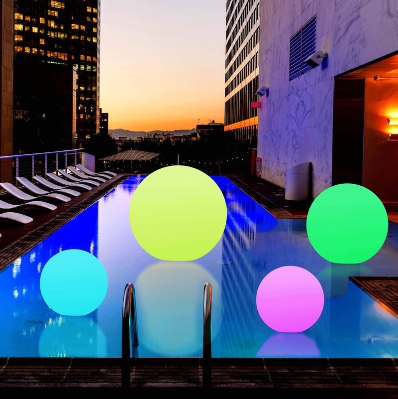 Sphère Lumineuse Flottante Piscine Jacuzzi, Lampe LED Jardin, 20cm