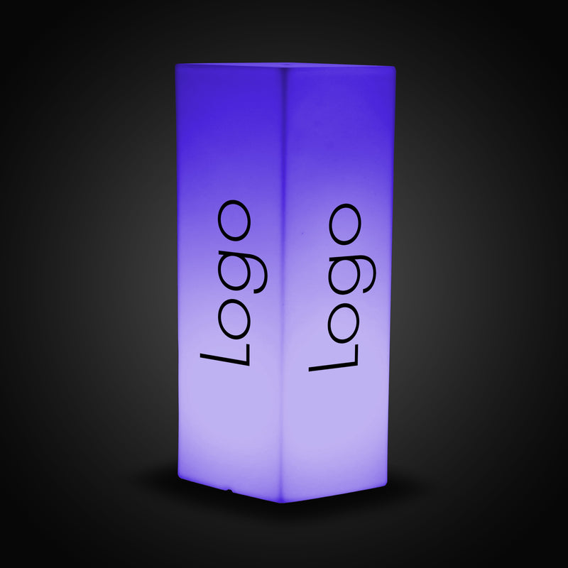 Enseigne Lumineuse LED Estampillée, Lampe Pilier Colonne Personnalisable, Grand Affichage Lumineux pour Exposition, Stand de Salon, Événement