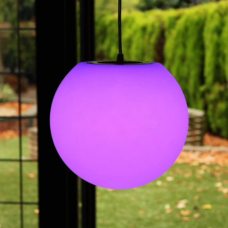 Luminaire Suspension Extérieur Jardin, Rechargeable, Multicolore, 25cm