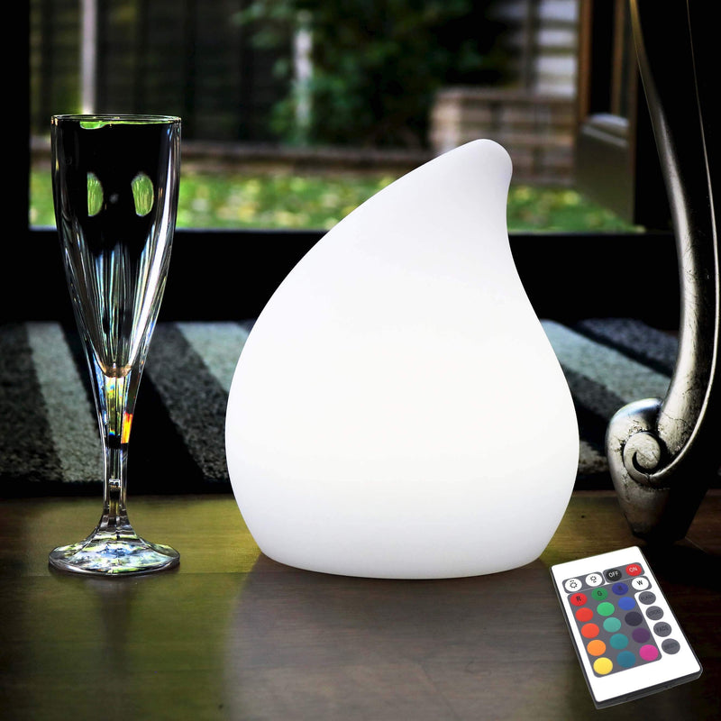 Lampe Chevet Chambre Design sans Fil, Lumière Multicolore Salon, 20cm