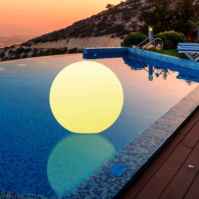 Sphère Lumineuse Flottante Piscine Jacuzzi, Lampe LED Jardin, 20cm