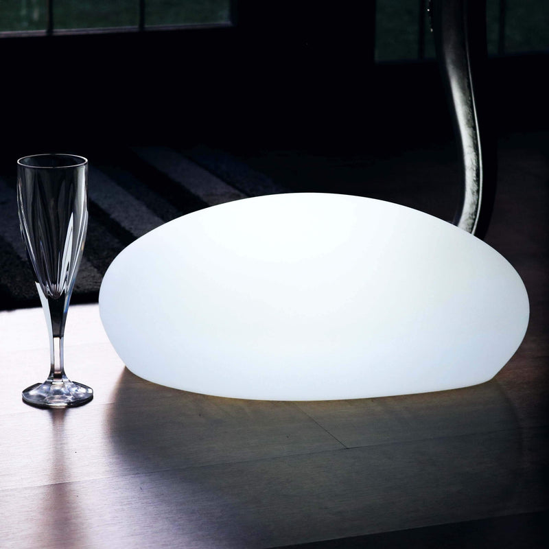Lampe de table lampe de table lampe d'appoint lumière d'ambiance veilleuse  salon, changeur de couleur dimmable télécommande, métal chromé clair, 1x LED  RGB 5W 400Lm 3000K, DxH 15x40cm