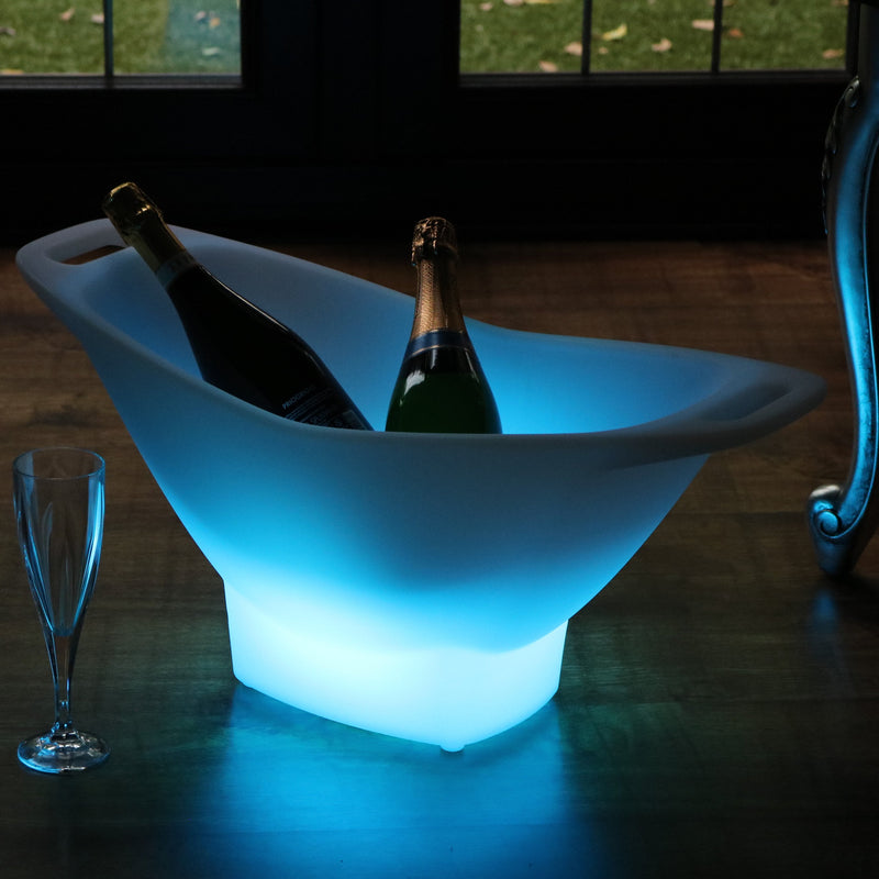 Seau à glace vin à LED extérieur jardin refroidisseur champagne sur secteur Porte-bouteille boissons