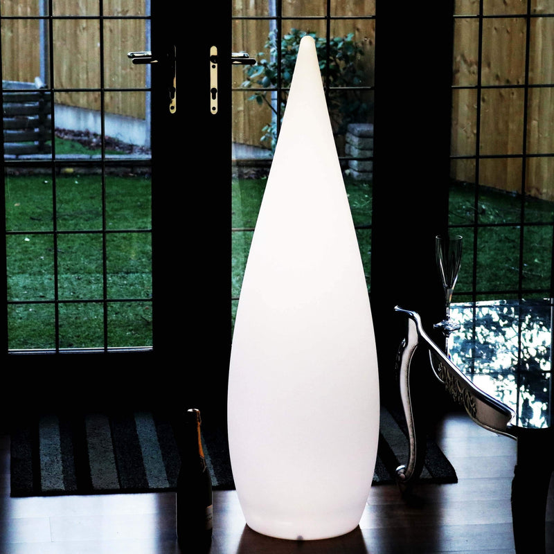 Grand Lampadaire Design 120cm, Lampe Sol LED Extérieur Jardin sans Fil, Multicolore
