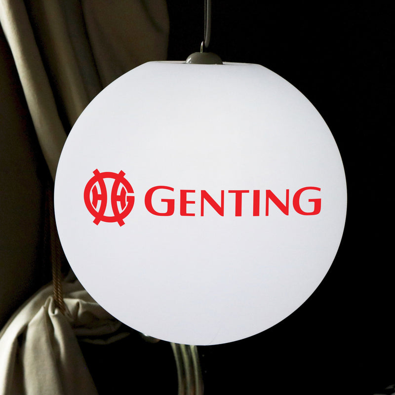 Lampe de plafond LED personnalisé avec logo éclairage d'enseigne E27 50 cm Sphère lumieuse Pub Boule