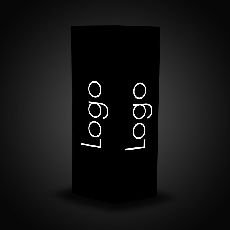 Enseigne Lumineuse LED Estampillée, Lampe Pilier Colonne Personnalisable, Grand Affichage Lumineux pour Exposition, Stand de Salon, Événement