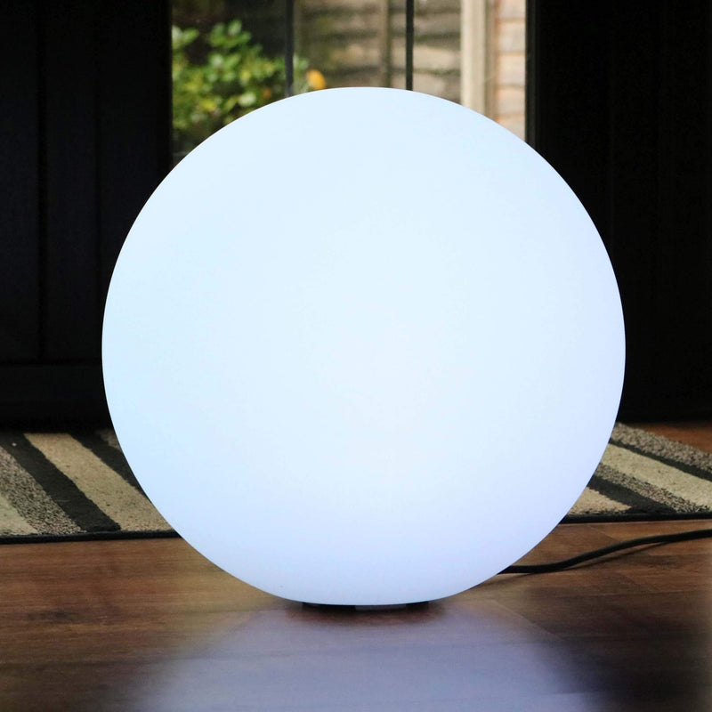 Lampe de Sol Multicolore, Lampadaire Pied RGB sur Secteur, Grande Sphère LED 60cm