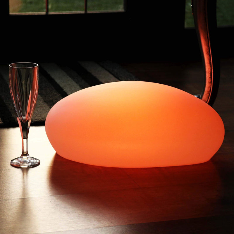 Lumière de Table Designer LED sans Fil, Lampe d'Ambiance Multicolore, Galet