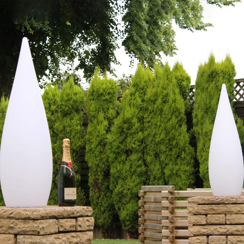 Lampe Sol Design Extérieur Jardin, Lampadaire LED Multicolore sans Fil